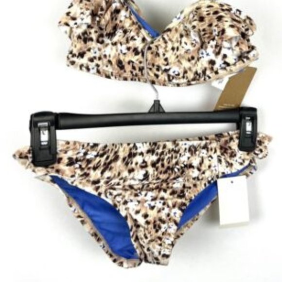 Hobie Girl’s Two Piece Animal Print Bikini Swimsuit Set Size 8 - Picture 2 of 3